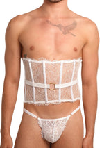 Antoniette Lace Corset White