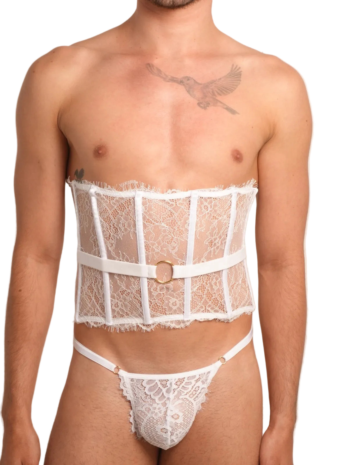Antoniette Lace Corset White